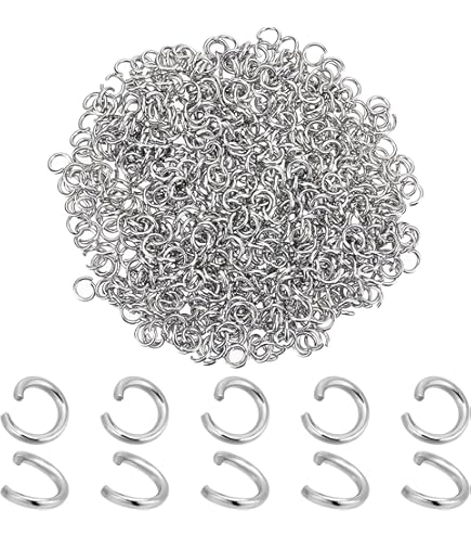 わずか❗️シルバー925丸カン直径8mm 線径1.2mm （開閉有り） 001OP18010SVP SV925製丸カン 線径1.8mm外径10.0mm内径6.4mm 1ヶ
